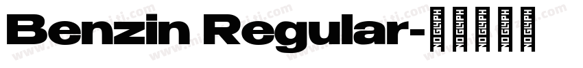 Benzin Regular字体转换